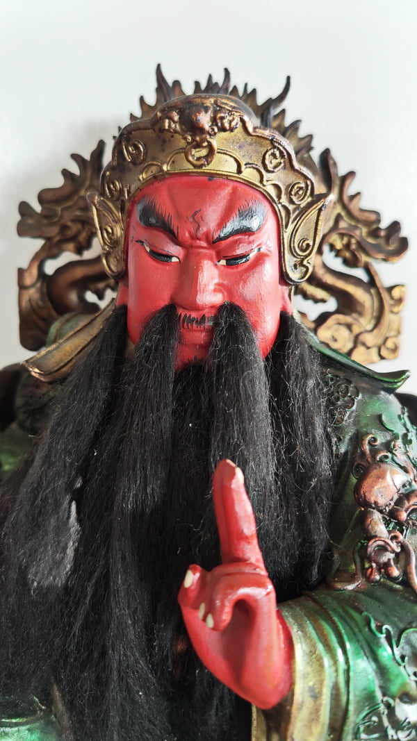Top View Chinese Taoist Deity Guan Yu
