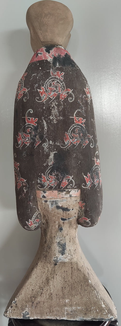 Back View Chinese Han Dynasty Tomb Figure of lady
