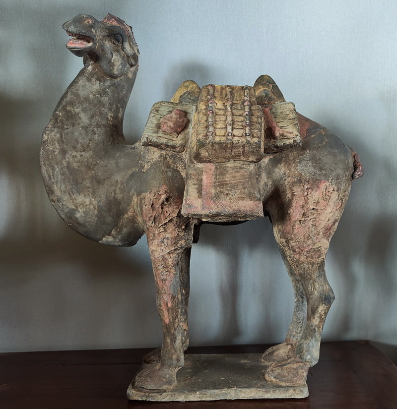 Tomb figure Tang Dynasty Bacterian Camel